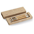 Coffret stylo et crayon en bambou Bambooset